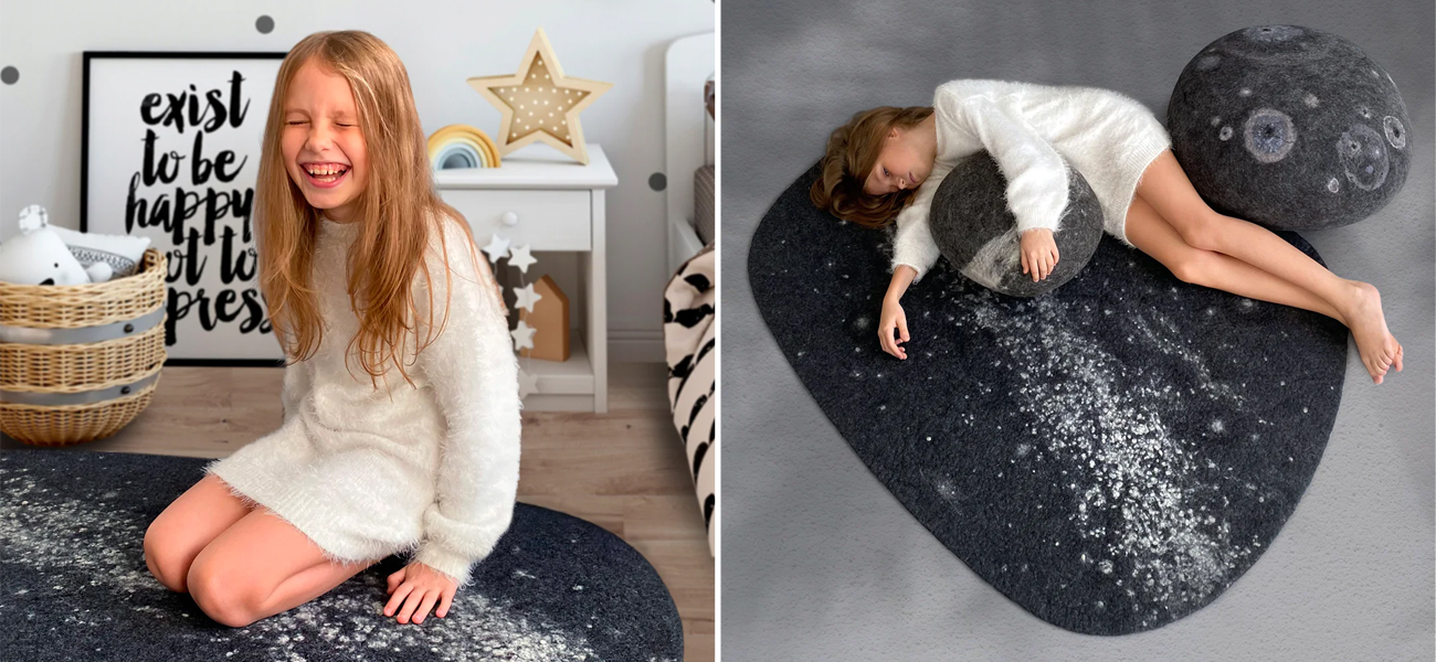 Ковер из Шерсти KATSU "MILKY WAY" - фото №2