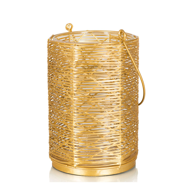 Подсвечник Gold Wicker Candlestick Золотой в Краснодаре | Loft Concept 