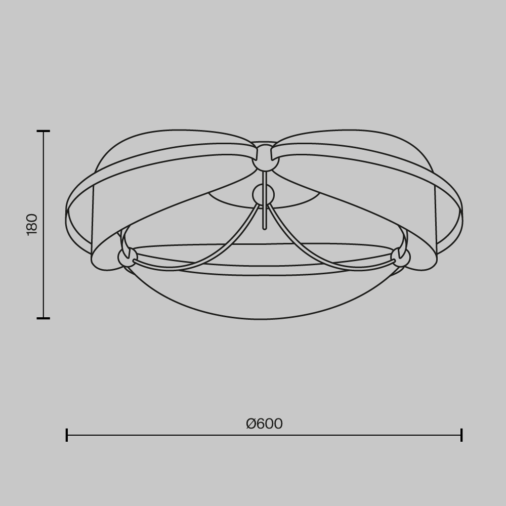 Потолочный светильник Breeze 3000К 45Вт в Краснодаре