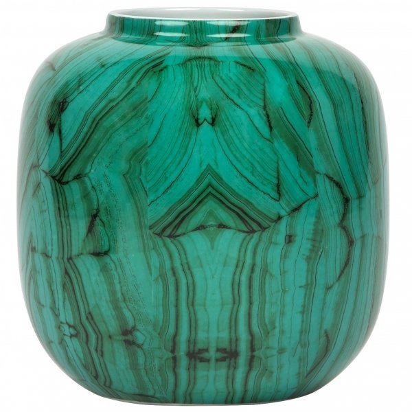 Ваза Malachite Vase Low Малахит в Краснодаре | Loft Concept 