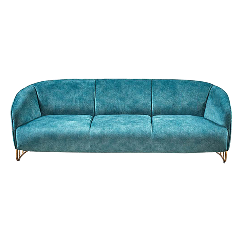 Диван Turquoise Ripples Sofa Бирюзовый Латунь в Краснодаре | Loft Concept 