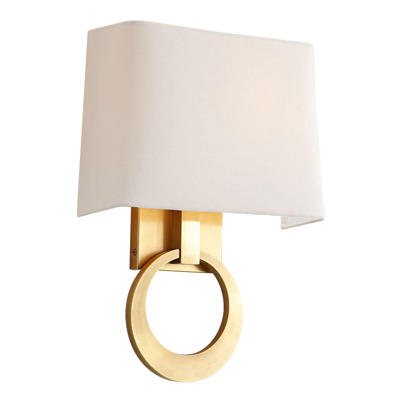 Бра Dana Sconce Brass Ring Латунь Белый в Краснодаре | Loft Concept 