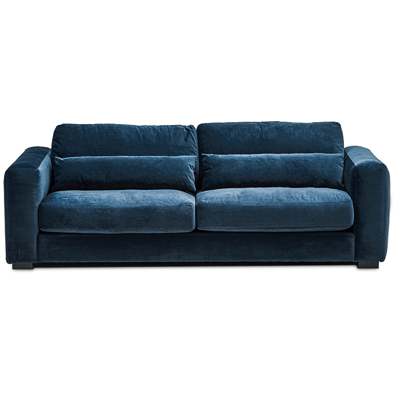 Диван Kleber Sofa blue Темно-синий Черный в Краснодаре | Loft Concept 