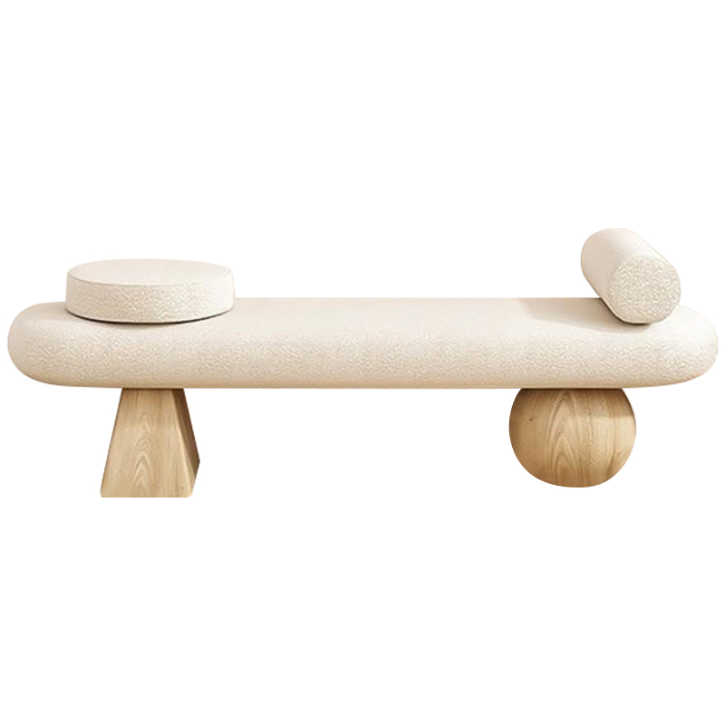 Банкетка Hollie Wooden Forms Bench Бежевый Древесина в Краснодаре | Loft Concept 