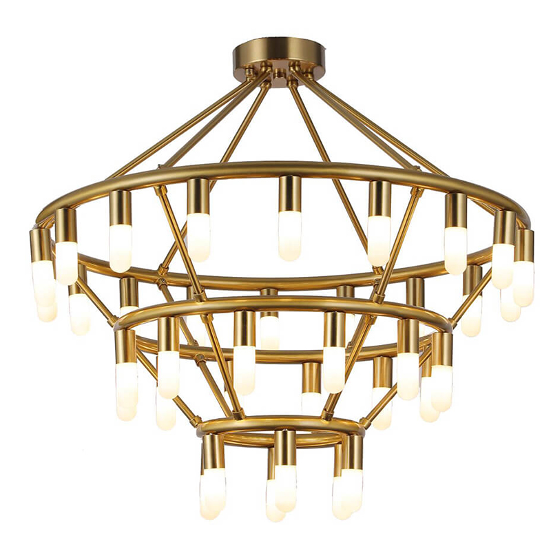 Люстра Maynor Candles Chandelier Латунь в Краснодаре | Loft Concept 