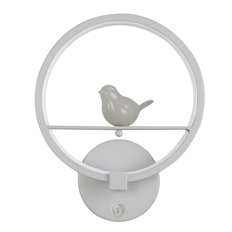 Бра Bird Ring Sconce white Белый в Краснодаре | Loft Concept 