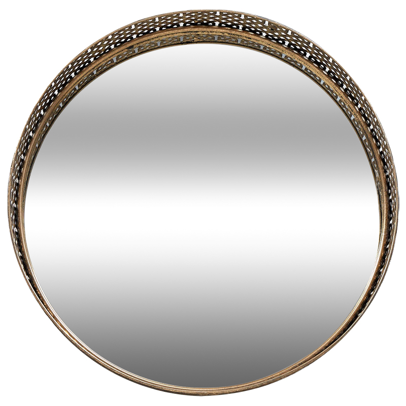 Круглое зеркало Mikayla Round Brass Mirror Латунь Зеркало в Краснодаре | Loft Concept 