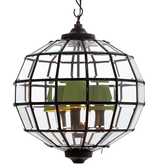 Люстра Lantern Luna Bronze S Темная бронза Прозрачный (Transparent) в Краснодаре | Loft Concept 