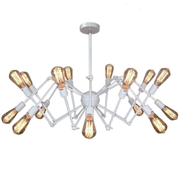 Cветильник Loft Sputnik Chandelier Spider White Белый в Краснодаре | Loft Concept 