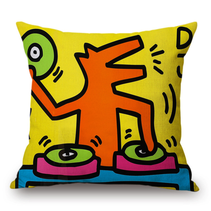 Подушка Keith Haring 3 Мульти в Краснодаре | Loft Concept 