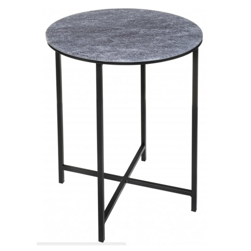 Приставной стол Zermatt Side Table round gray Серый (Gray) в Краснодаре | Loft Concept 