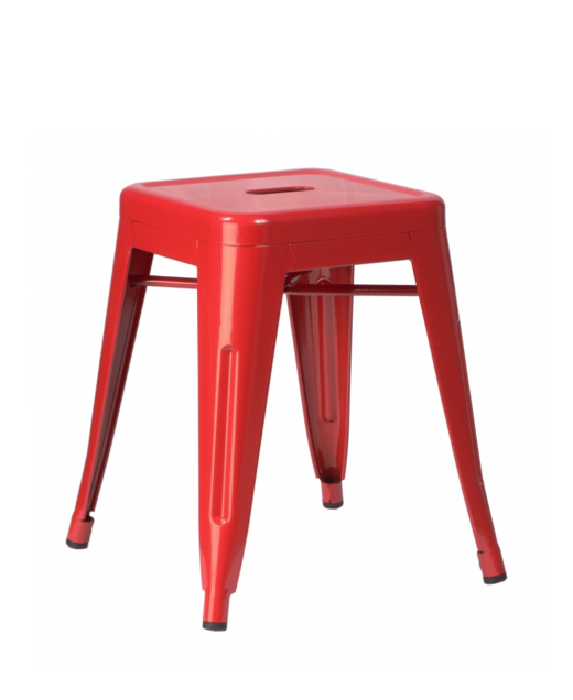 Кухонный стул Tolix Kitchen Stool 45 Черный Салатовый Нержавеющая сталь Голубой Желтый Зеленый Красный Оранжевый Белый в Краснодаре | Loft Concept 