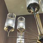 Люстра с 9-ю цилиндрическими стеклянными плафонами Jeanette варинант исполнения - 5 | Loft Concept в Краснодаре