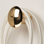 Бра с круглым золотистым основанием и белыми изогнутыми световыми линиями Luke Lampco Tracer Lamp варинант исполнения - 3 | Loft Concept в Краснодаре