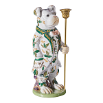 Подсвечник в виде собачки из фарфора с бронзовыми элементами Eden Garden варинант исполнения - 5 | Loft Concept в Краснодаре