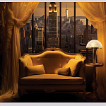 Настольная лампа c абажуром в форме купола из натурального камня  Heavenly Harmony варинант исполнения - 6 | Loft Concept в Краснодаре