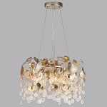 Люстра с декоративными подвесками из прозрачного стекла в форме монеток FAIRYTREE Light варинант исполнения - 4 | Loft Concept в Краснодаре