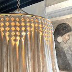 Люстра белая плетеная с кисточками Boho Tassel Chandelier варинант исполнения - 4 | Loft Concept в Краснодаре