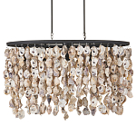 Люстра овальная с подвесками из устричных раковин Sea Ravens варинант исполнения - 3 | Loft Concept в Краснодаре