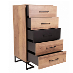 Комод с 5-ю ящиками в стиле лофт Urban Style Space варинант исполнения - 5 | Loft Concept в Краснодаре