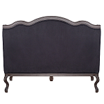 Диван двухместный George Grand Seating black velour варинант исполнения - 3 | Loft Concept в Краснодаре