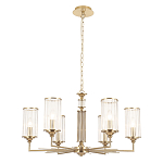 Люстра с 6-ю цилиндрическими стеклянными плафонами Jeanette варинант исполнения - 2 | Loft Concept в Краснодаре