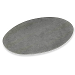 Стол обеденный с серой овальной столешницей из керамики на четырех деревянных ножках Gray Ceramics варинант исполнения - 2 | Loft Concept в Краснодаре