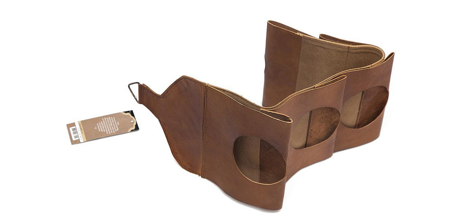 Бутылочница из кожи буйвола - Loft-Concept в Краснодаре