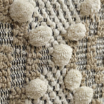 Панно из шерсти и хлопка с узором Beige Calista Orbit варинант исполнения - 3 | Loft Concept в Краснодаре