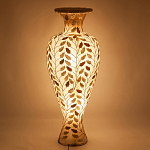 Торшер из перламутра в виде вазы Indonesian Vase варинант исполнения - 2 | Loft Concept в Краснодаре