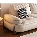 Диван кожаный с каркасом из массива дерева Furniture Medieval варинант исполнения - 3 | Loft Concept в Краснодаре