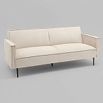 Диван современный вельветовый прямой Worcester Молочный варинант исполнения - 1 | Loft Concept в Краснодаре