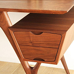 Письменный стол прямоугольный с 2-мя ящиками и полкой Idenontal варинант исполнения - 4 | Loft Concept в Краснодаре