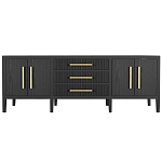 Большая VT-тумба Primo шпон Черный дуб варинант исполнения - 1 | Loft Concept в Краснодаре