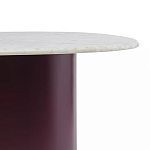 Журнальный столик овальный с мраморной столешницей Decor Showcase варинант исполнения - 3 | Loft Concept в Краснодаре