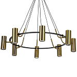 Кольцевая люстра Daviau Brass Ring Chandelier варинант исполнения - 1 | Loft Concept в Краснодаре