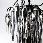 Люстра со стеклянными подвесками дымчатого цвета Ambre Glass Chandelier 70 варинант исполнения - 2 | Loft Concept в Краснодаре