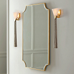 Зеркало в золотой деревянной раме Riviera варинант исполнения - 2 | Loft Concept в Краснодаре