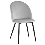 Мягкий стул в сером велюре Miruna Chair варинант исполнения - 1 | Loft Concept в Краснодаре