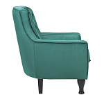 Кресло с мягкой обивкой из велюра на 4-х ножках из массива березы Scarlett Armchair green варинант исполнения - 2 | Loft Concept в Краснодаре