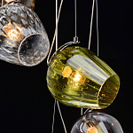 Люстра каскадная с 5-ю разноцветными стеклянными плафонами Kaleido варинант исполнения - 10 | Loft Concept в Краснодаре