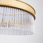 Люстра подвесная круглая со стеклянными трубками Nembus варинант исполнения - 4 | Loft Concept в Краснодаре