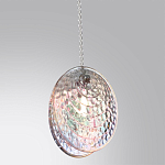 Подвесной светильник с круглым плафоном из рельефного стекла Disc Light варинант исполнения - 3 | Loft Concept в Краснодаре