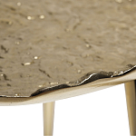 Столик журнальный металлический золотого цвета Modern Rethinking of Traditions варинант исполнения - 1 | Loft Concept в Краснодаре