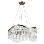 Люстра подвесная волнистой формы с хрустальными подвесками Ludivine Lighting варинант исполнения - 2 | Loft Concept в Краснодаре