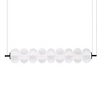 Светодиодный подвесной светильник линейный с белым воздушным плафоном Glowing Cloud варинант исполнения - 3 | Loft Concept в Краснодаре