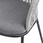 Стул барный с декоративным плетением на спинке и подлокотниках Chair Weave варинант исполнения - 7 | Loft Concept в Краснодаре