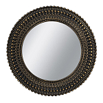 Зеркало круглое с текстурированным дизайном рамы Helios варинант исполнения - 1 | Loft Concept в Краснодаре