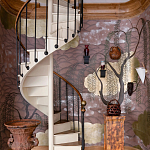 Обои ручная роспись Willow & Waves Original colourway on Edo painted Xuan paper with antiquing варинант исполнения - 3 | Loft Concept в Краснодаре