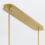 Подвесной светильник линейный золотого цвета с длинной цилиндрической стеклянной трубкой Eurofase варинант исполнения - 8 | Loft Concept в Краснодаре